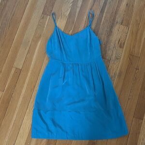 Turquoise Spaghetti Strap Dress